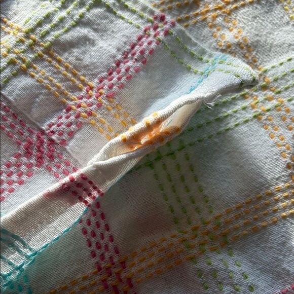 Colorful Plaid Window Valance 46" - Picture 3 of 3